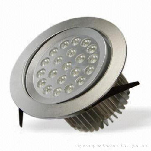 LED Downlight with 29W Power Consumption and 12V AC/DC Voltage, No UV or IR Radiation